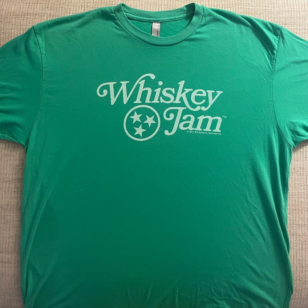 Limited edition Whiskey Jam Nashville green t shirt